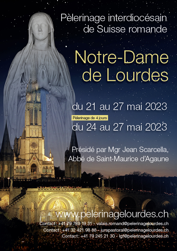 Affiche Pèlerinage à Lourdes printemps 2023